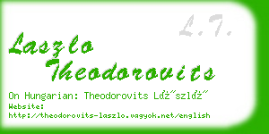 laszlo theodorovits business card